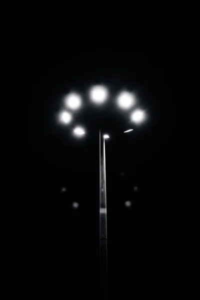 Zár Megjelöl Kilátás Utcai Lámpák Fekete — Stock Fotó