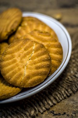 Kadar lezzetli ev yapımı taze pişmiş kurabiye görünümü Kapat