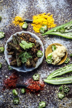 Popüler Hint çanak Barali bindi sebze ve baharatlar