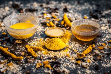 Ayurvedik tedavi malzemelerin yakın çekim 