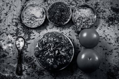 Hint domates chutney ile baharat masada, yakın çekim