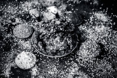 Masada baharatlar ile Hint vada, yakın çekim