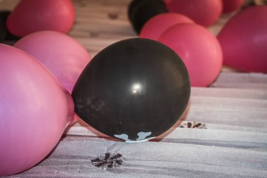 Hava Balon kumaş üzerine yakın çekim