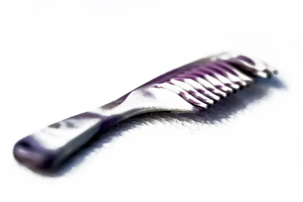 Close Hair Comb Isolated White Background — Stock Photo, Image