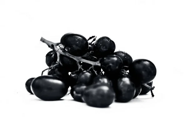 Zbliżenie Dojrzałych Winogron Białym Tle Białym Tle — Zdjęcie stockowe