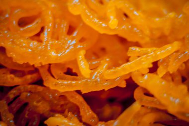 Hint tatlı tabak Jalebi yakın çekim 