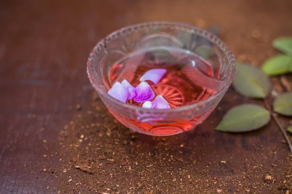 Close Sandal Wood Powder Rose Water — Stock Photo, Image