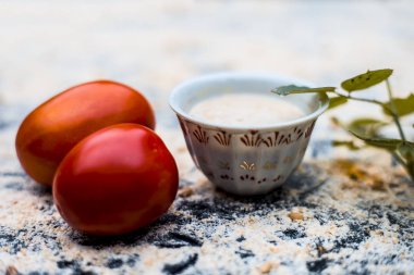 Domates ve yulaf organik yüz paketi 