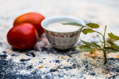 Domates ve yulaf organik yüz paketi 