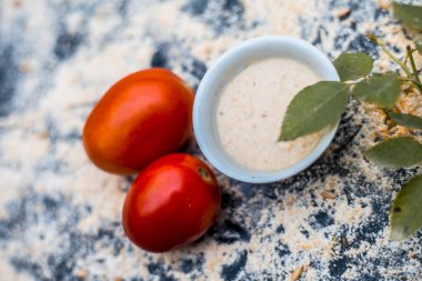 Domates ve yulaf organik yüz paketi 