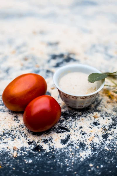 Domates ve yulaf organik yüz paketi 