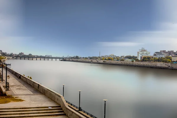 Junagadh Gujarat India October 2018 Sabarmati River Front Eller Vattnet — Stockfoto