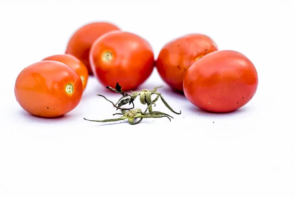 Close Bunch Red Tomatoes — Stock Photo, Image