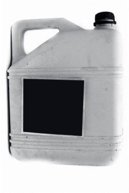 Beyaz renkli Jerrican veya plastik jerrican veya jerry yakın sıvılar içeren için kullanılan beyaz izole edebilirsiniz.
