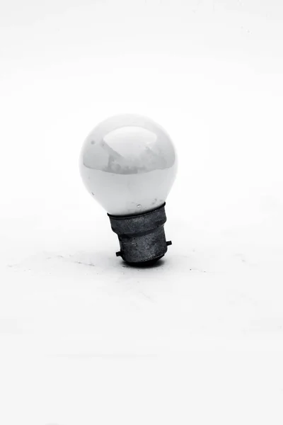 Close White Colored Bulb Isolated White — Stock Photo, Image