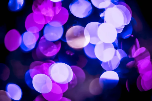 Gros Plan Fond Bokeh Des Lumières Noël Célébration Nouvel Utilisé — Photo