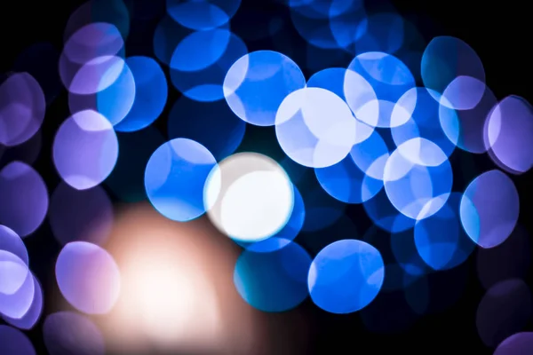 Uzavření Bokeh Pozadí Vánočních Světel Nebo Oslav Nového Roku Použitých — Stock fotografie