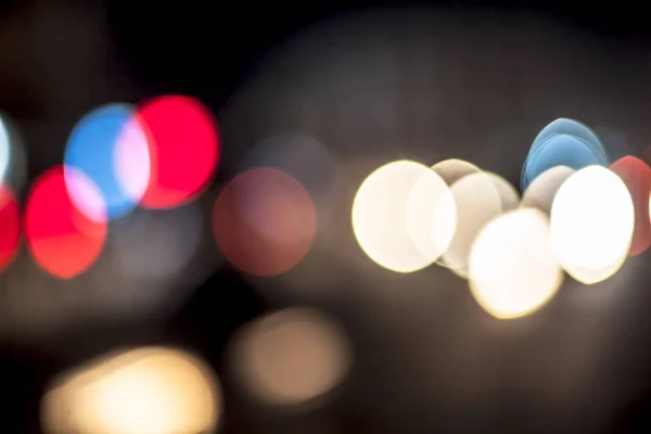 Gros Plan Fond Bokeh Des Lumières Noël Célébration Nouvel Utilisé — Photo