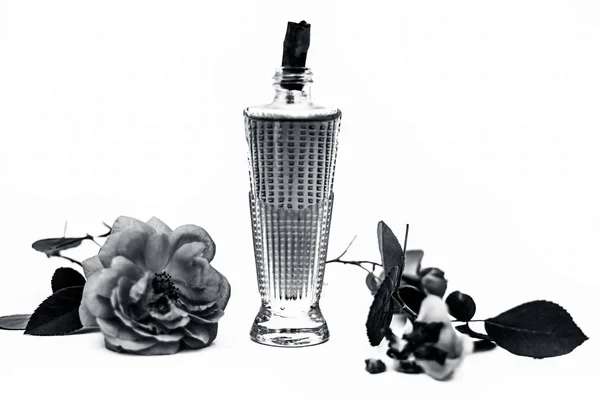 Close Shot Van Parfum Geur Spray Van Roos Rosa Gulab — Stockfoto