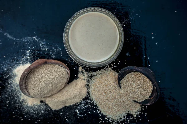 Face Mask Ingredients Spilled Table — Stock Photo, Image