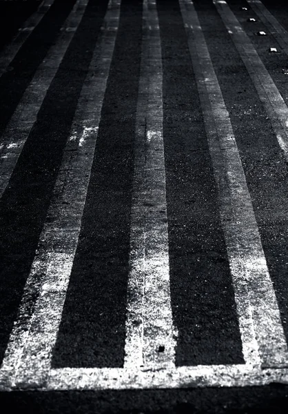 Extreme Close Shot Cross Walks Zebra Crossing Roads — Stock Photo, Image