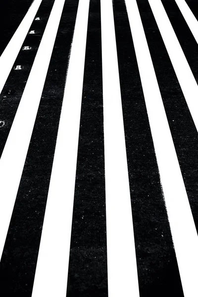 Extreme Close Shot Cross Walks Zebra Crossing Roads Stock Photo