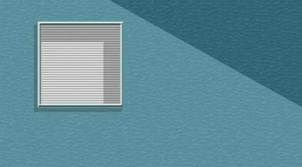 Тривимірні Вікна Ізольовані Фоні Синього Кольору — стокове фото