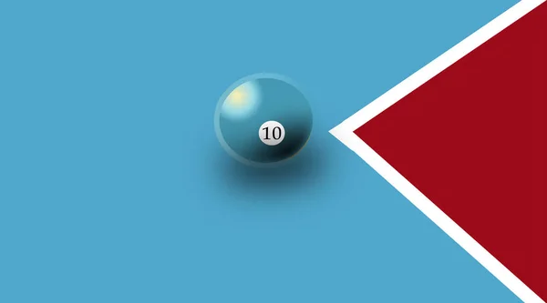 Billiards Ball Digital Minminministic Illustration — 스톡 사진