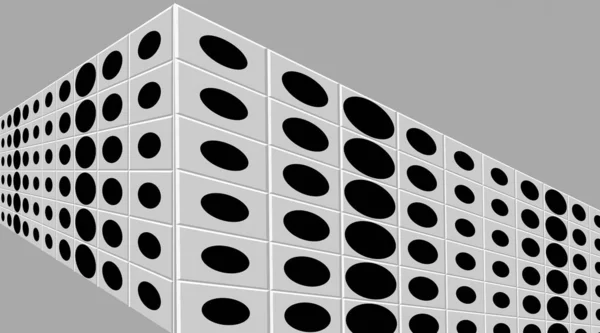 Geometrisches Architekturdesign Isoliert — Stockfoto