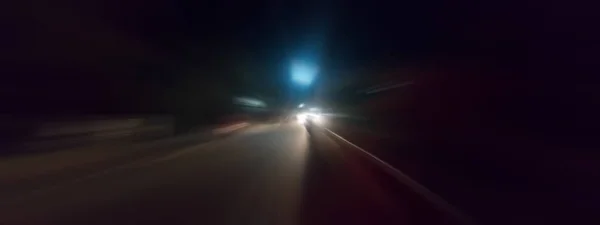 Yaratıcı Işık Izleri Araç Işığı Bulanık Işık Izleri Çekildi Radyal — Stok fotoğraf