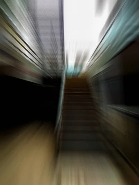 Parcheggio Pubblico Sotterraneo Zona Girato Con Effetto Motion Blur — Foto Stock