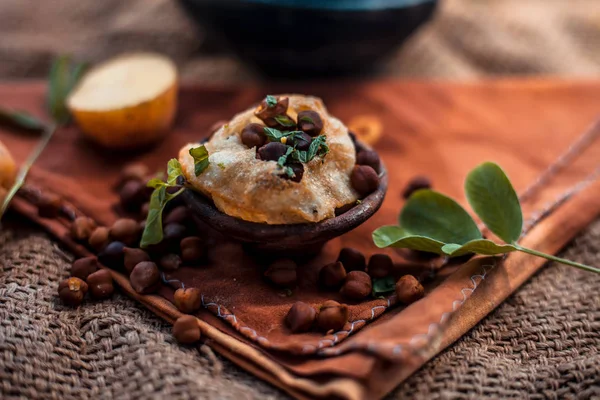 Famoso Indiano Asiático Prato Comida Rua Seja Lanche Golgappa Uma — Fotografia de Stock