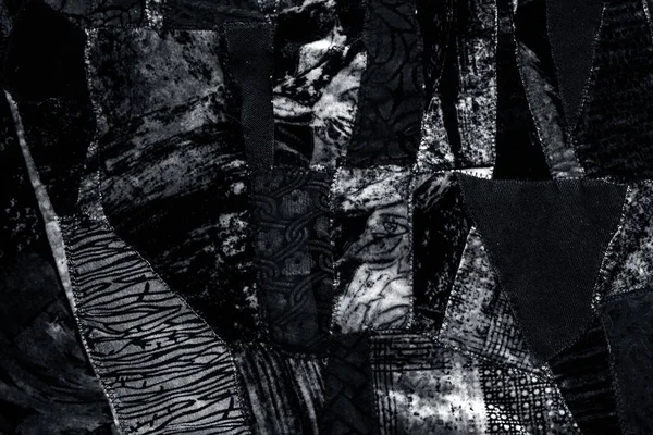 Textura Tecido Colorido Escuro Jaqueta Com Padrões Abstratos — Fotografia de Stock