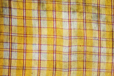 kareler ve çizgilerden oluşan soyut dikişsiz koyu kumaş dokusu 