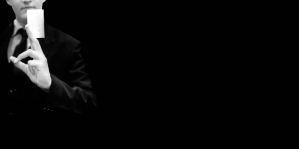 Siyah Bir Arka Plan Üzerinde Izole Siyah Kravat Koyu Renkli — Stok fotoğraf