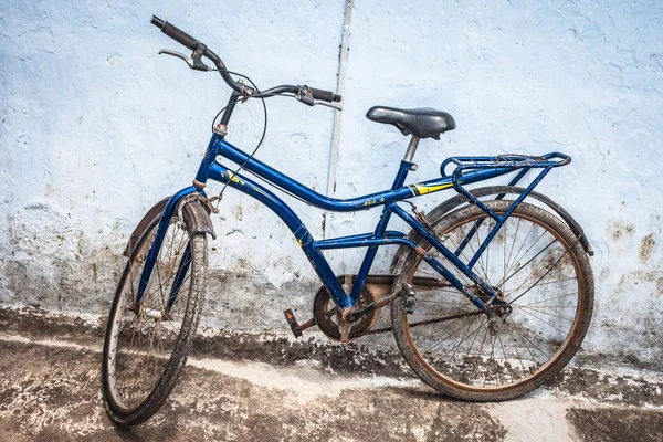 Vélo Style Ancien Contre Mur Rugueux — Photo