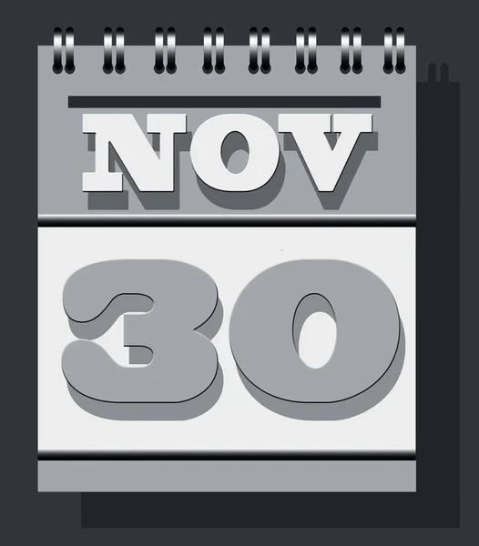 Página Calendario Espiral Hoja Diaria Aislada Fondo Texturizado Pared Color — Foto de Stock