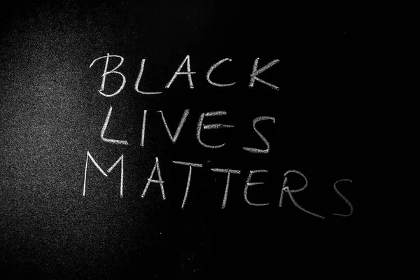 Fundo Quadro Negro Madeira Conceito Vidas Negras Importa — Fotografia de Stock
