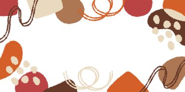 Bu, sonbahar renginin arkaplanındaki bir görüntünün klipsli bir sanat resmidir. Soyut desen arkaplan rengi çizimi.