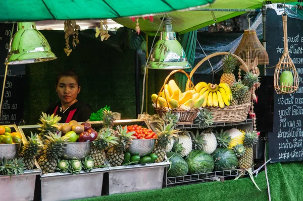 Bangkok Thaïlande Mai 2018 Vendeur Asiatique Non Identifié Vendant Des — Photo