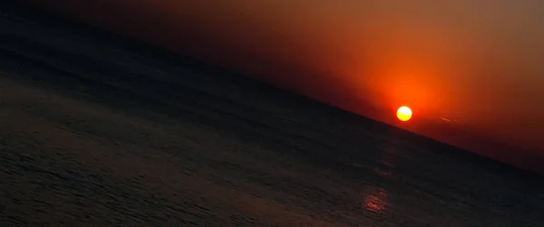 Vacker Tropisk Solnedgång Stranden Vid Andamansjön Koh Tao Thailand — Stockfoto