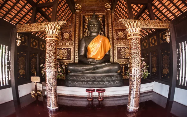 Estatua Buda Templo Budista Chiang Mai Provincia Del Norte Tailandia — Foto de Stock