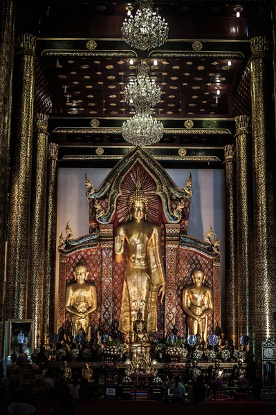 Chiang Mai Tayland - Mayıs 2018 yaklaşık. Budist Tapınağı, Kuzey Tayland il Buda heykeli. Budizm sanat ve Mimarlık