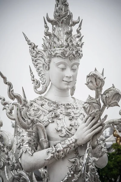 Wat Rong Khun Fehér Templom Chiang Rai Thaiföld Május 2018 — Stock Fotó