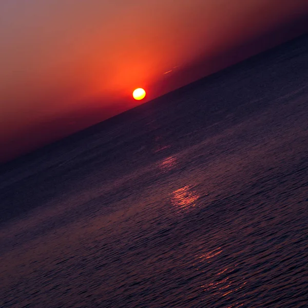 Beau Coucher Soleil Tropical Sur Plage Mer Andaman Koh Tao — Photo