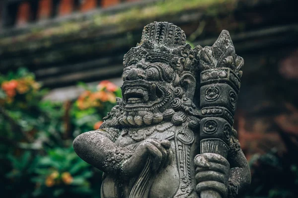 Closeup Portrait Stone Traditional Sculpture Art Form Incorporated Temples Which — Stock Photo, Image