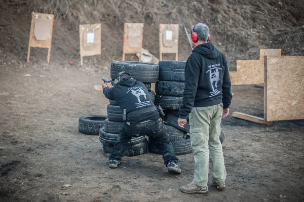 Pozarevac Serbia Diciembre 2018 Instructor Kapap Avi Nardia Enseña Sus —  Fotos de Stock