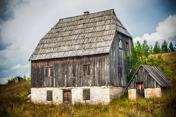 Traditionell Stuga Bergsby Dal Durmitor Montenegro — Stockfoto