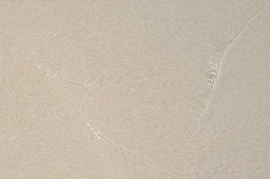 Kum dokusu. Arka plan için kumsal. Üst görünüm