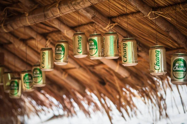 Bangkok Thailand May 2018 Editorial Shoot Empty Thailand Chang Beer — Stock Photo, Image